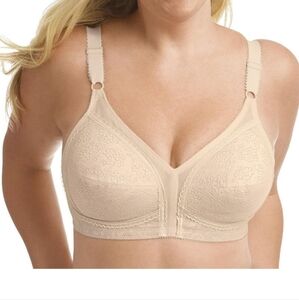 Playtex 18Hour Lace Wirefree 20/27 Sensational Support Side/Back Smoothing WHITE